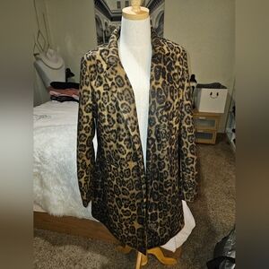 NWOT Mi Ami Leopard Print Coat